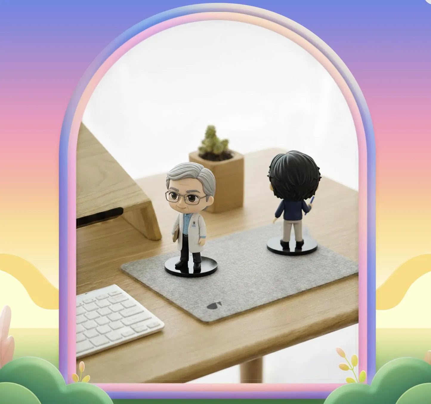 Custom 3D Mini Figure From Your Photo, Personalized Desk Figurine, Turn Your Photo Into a 3D Figure