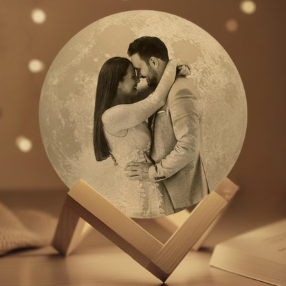 Customized 3D Printing Moon Lamp for Kids Girlfriend family Custom gift Home
