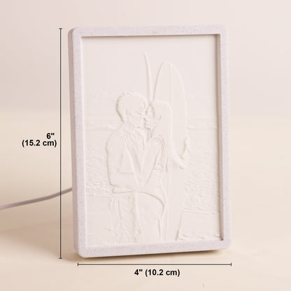 Custom Lithophane Frame – Personalised 3D Printed LED Photo Gift