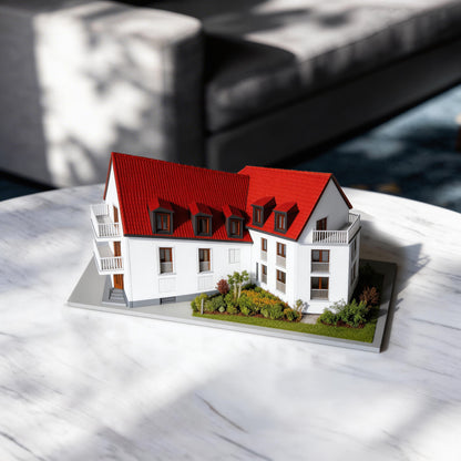 Custom 3D Printed House Portrait – Home Replica or Building Miniature