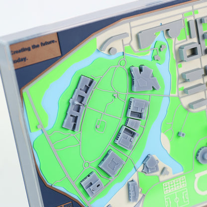 Custom 3D Printed Campus Scale Model – University or College Miniature