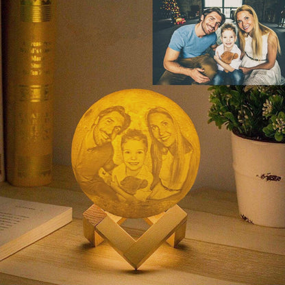 Customized 3D Printing Moon Lamp for Kids Girlfriend family Custom gift Home