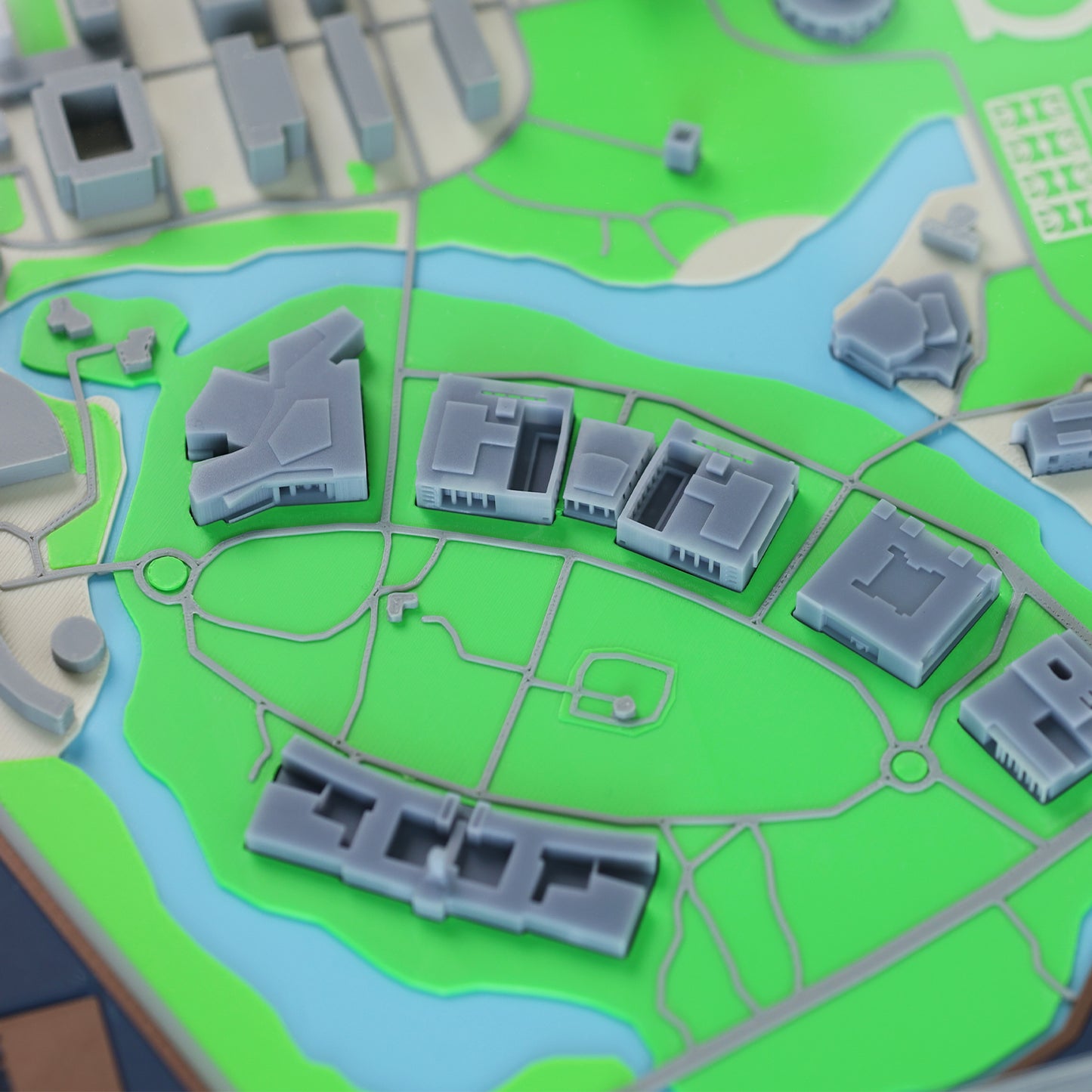 Custom 3D Printed Campus Scale Model – University or College Miniature