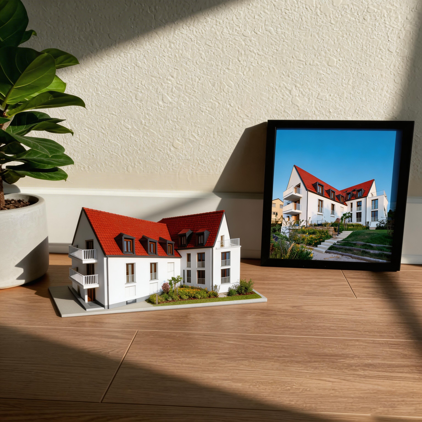 Custom 3D Printed House Portrait – Home Replica or Building Miniature